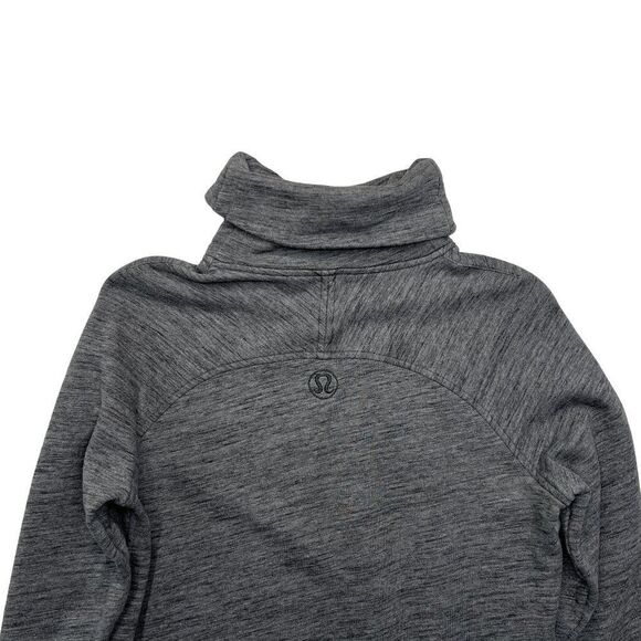 Lululemon Sweatshirt Womens Size 6 Heathered Core Dark Grey To You Tunic Sweater - Picture 6 of 8